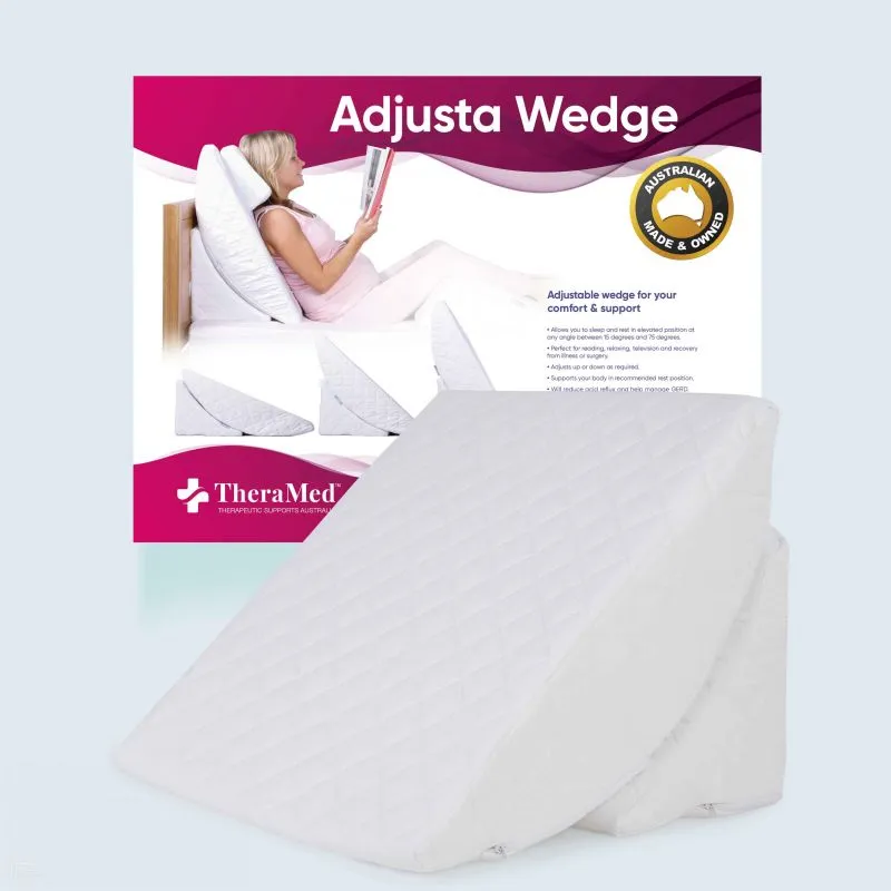 Adjusta Wedge Body Support Pillow - 2 Piece Set (Quilted)