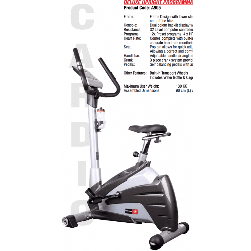 Hire Upright Exercise Bike ($40 per week *plus $100 bond* - minimum 2 weeks)