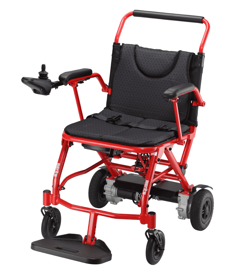 Electric Wheelchair - Merits Fold & Go Grey, with Lithium battery & charger - Image 3