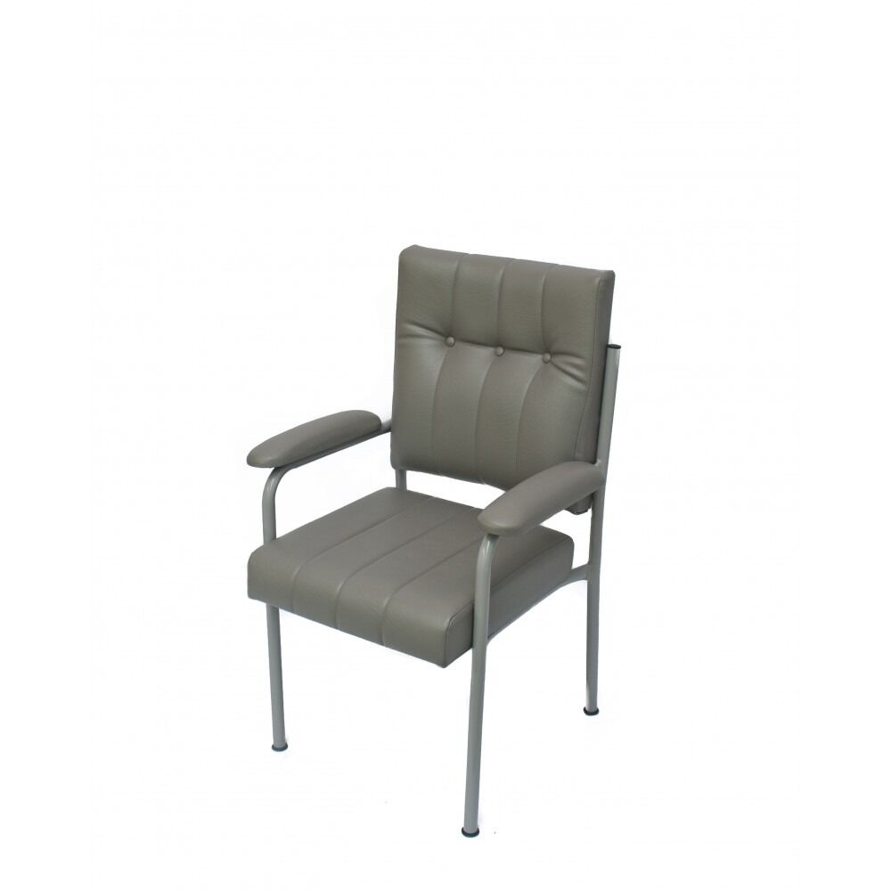 Bishop Comfort Chair with Lumbar Support - Vinyl, Black