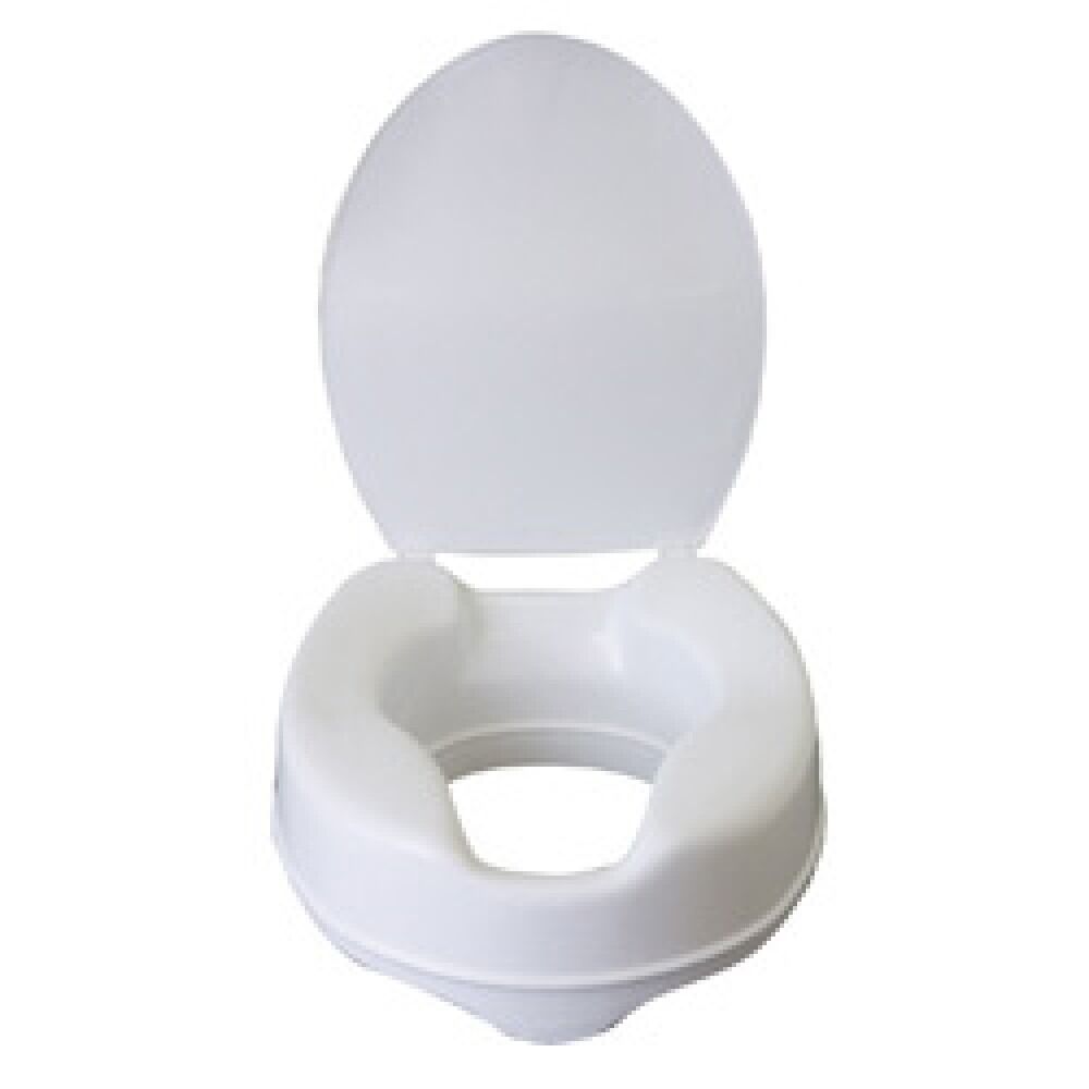Toilet Seat - Raised 2"/ 4"/ 6", with Lid (Delta RTS)